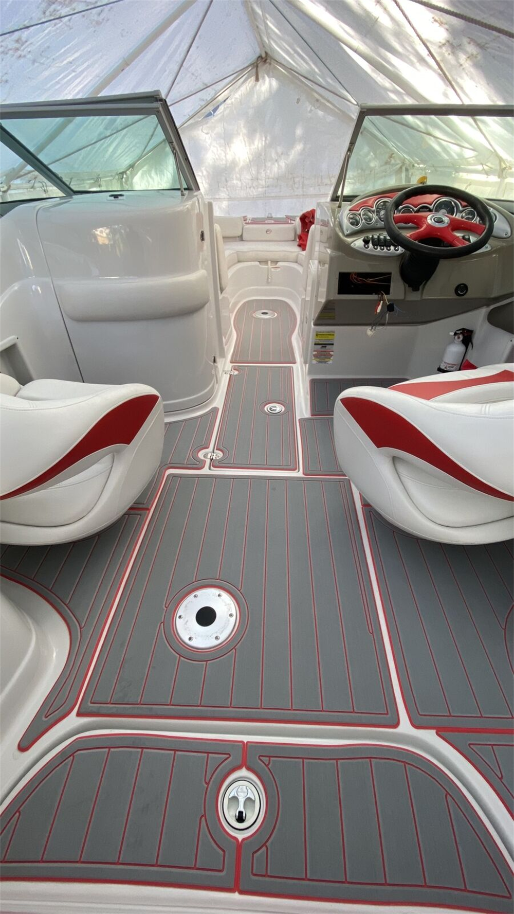 2007 Crownline 220EX Swim Platform Cockpit Boat EVA Foam Teak Deck Floor Pad Mat SeaDek MarineMat Gatorstep Style Self Adhesive