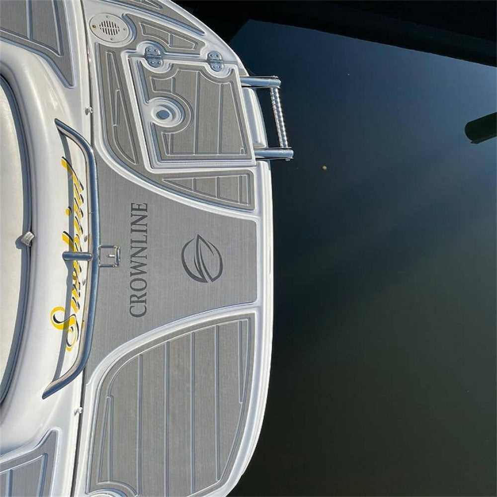 1998 Crownline 268 Swim Platform Cockpit Boat EVA Foam Faux Teak Floor Pad Mat SeaDek MarineMat Gatorstep Style Self Adhesive