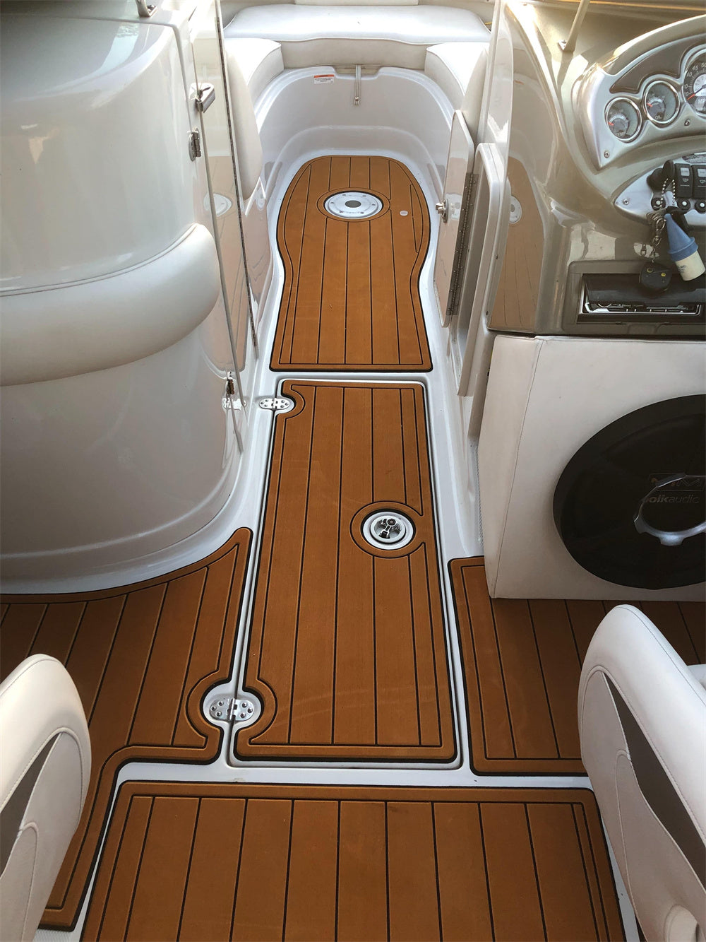 2007 Crownline 220EX Swim Platform Cockpit Boat EVA Foam Teak Deck Floor Pad Mat SeaDek MarineMat Gatorstep Style Self Adhesive