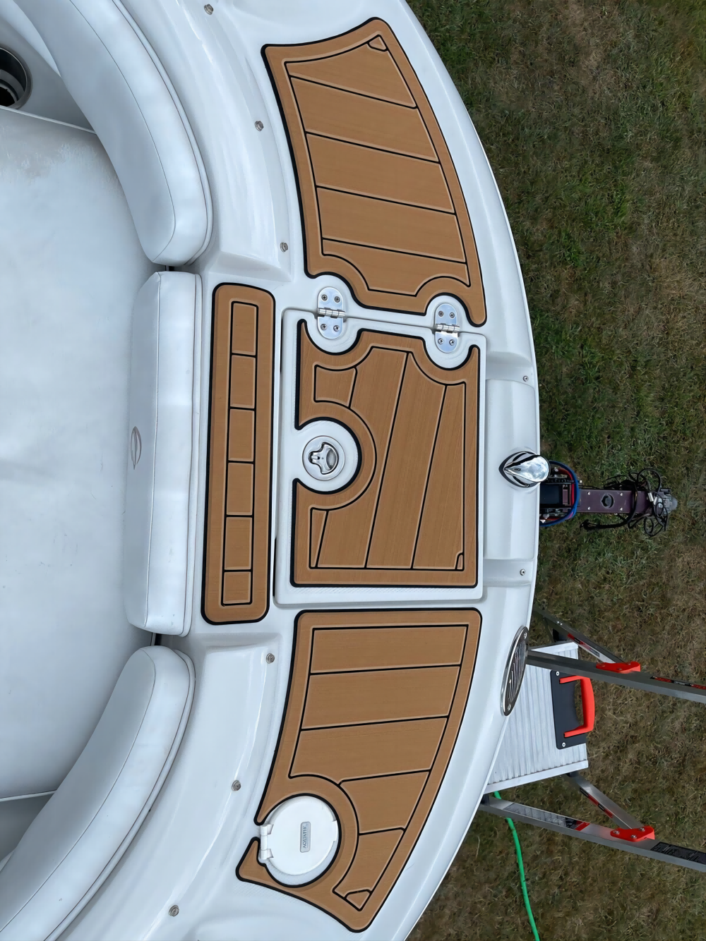 2005 Crownline 216 Swim Platform Cockpit Boat EVA Faux Foam Teak Deck Floor Pad