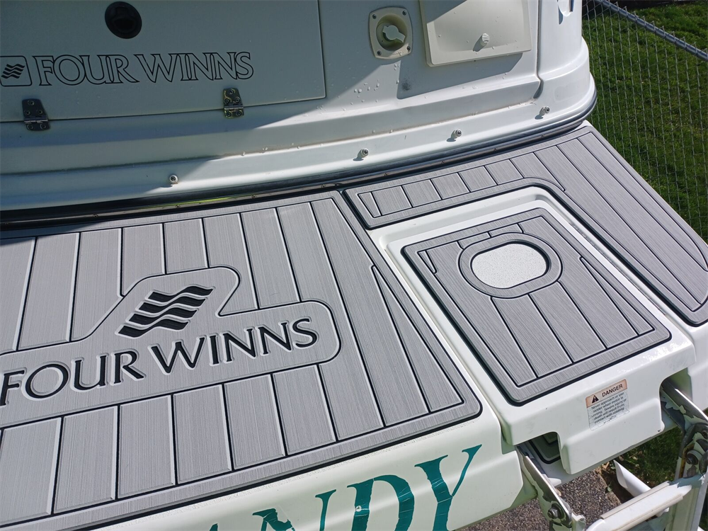 2004 Four Winns 248 Vista Swim Platform Cockpit Bow Pad Boat EVA Foam Faux Teak Deck Floor Mat SeaDek MarineMat Style Self Adhesive