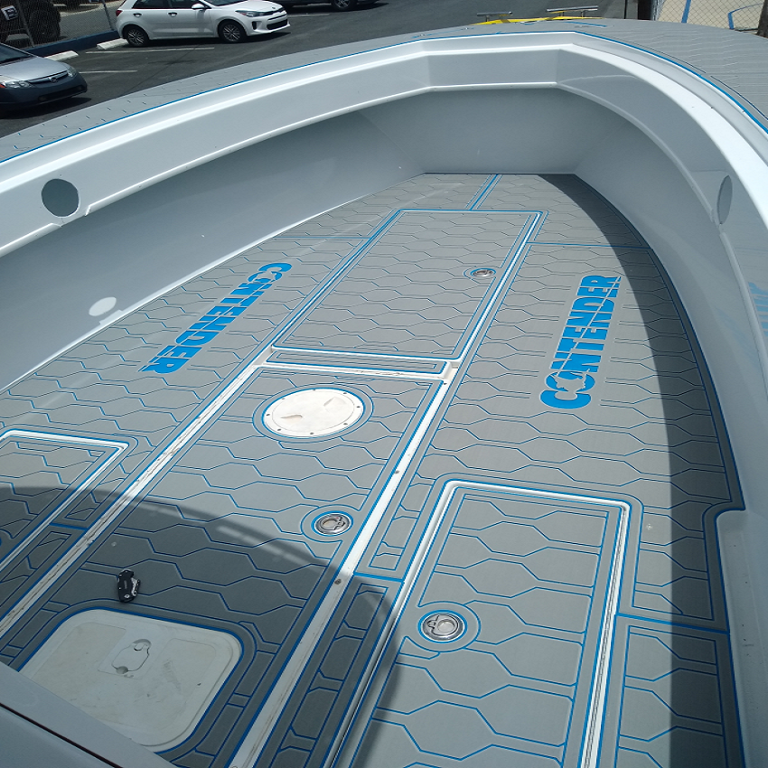 2005 Contender 31 Swim Platform Cockpit Pad Boat EVA Faux Teak Deck Flooring Mat