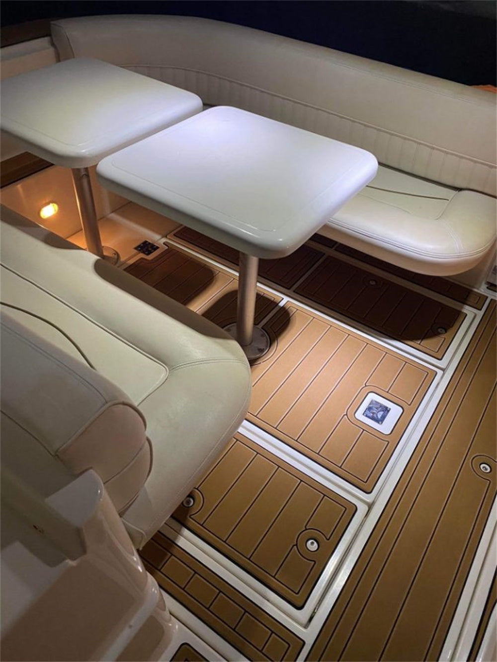 2000 Cruiser Yachts 3075 Express Swim Platform Cockpit Pad Boat EVA Teak Floor SeaDek MarineMat Gatorstep Style Self Adhesive