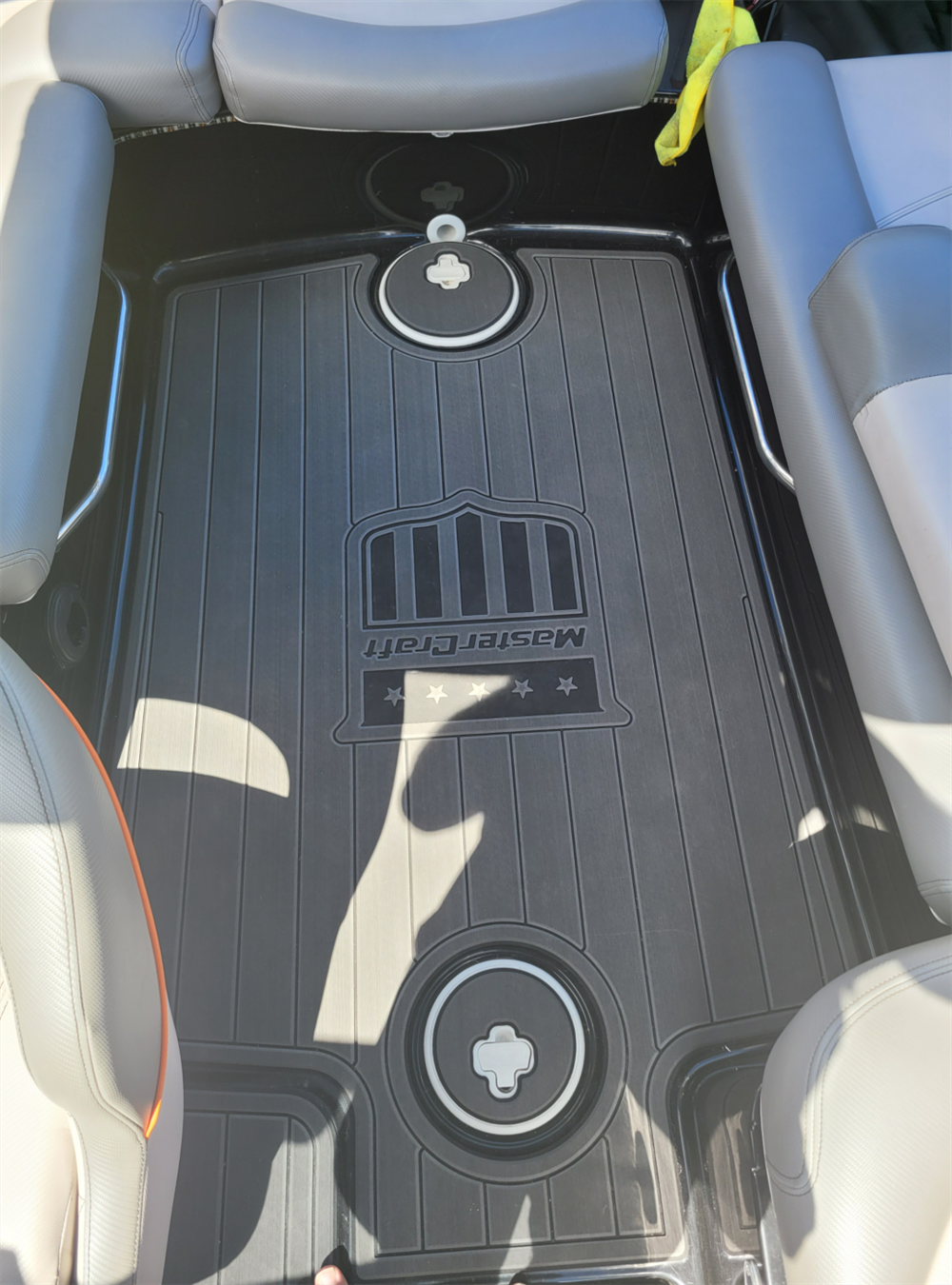 2011 Mastercraft X25 Cockpit Pad Boat EVA Foam Faux Teak Deck Floor Mat Flooring SeaDek MarineMat Gatorstep Style Self Adhesive