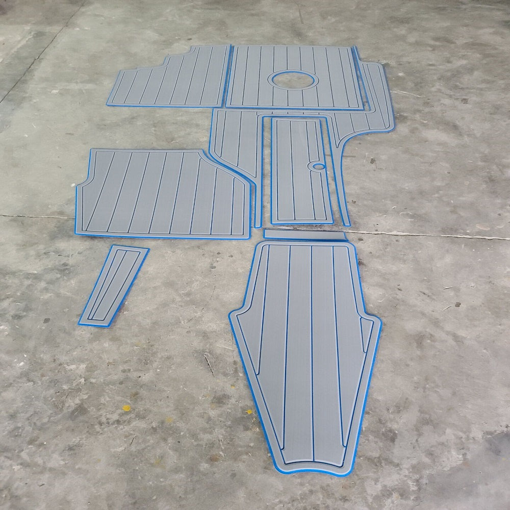 2002 Mastercraft X Star Cockpit Pad Boat EVA Foam Faux Teak Deck Floor Mat SeaDek MarineMat Gatorstep Style Self Adhesive