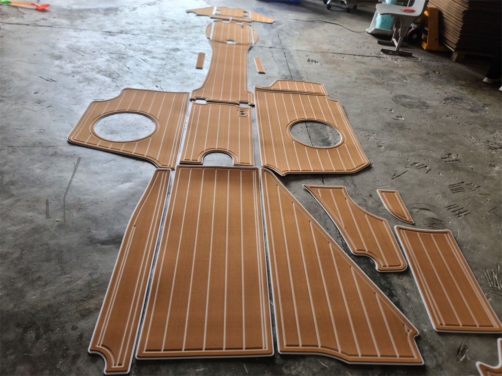 2008 Chaparral 264 Sunesta Swim Platform Cockpit Boat EVA Teak Deck Floor Pad SeaDek MarineMat Style Self Adhesive