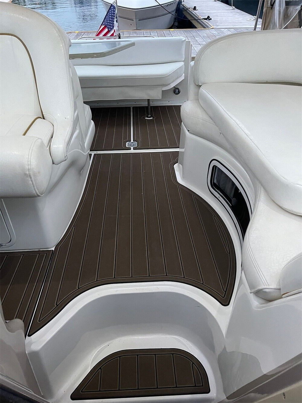 1997-2001 Sea Ray Sundancer 290 Swim Platform Cockpit Pad Boat EVA Teak Floor SeaDek MarineMat Style Self Adhesive