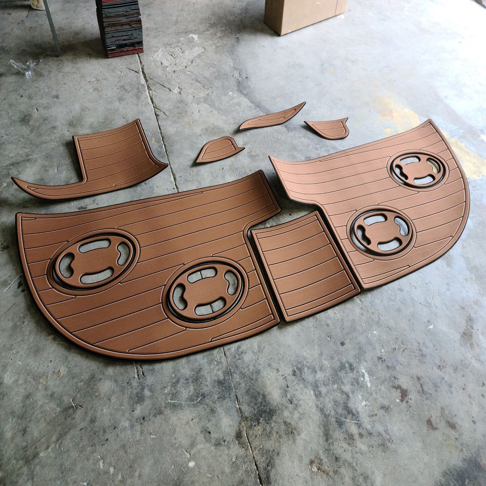 2000 Sea Ray 340 Sundancer Swim Platform Pad Boat EVA Foam Teak Deck Floor Mat SeaDek MarineMat Gatorstep Style Self Adhesive