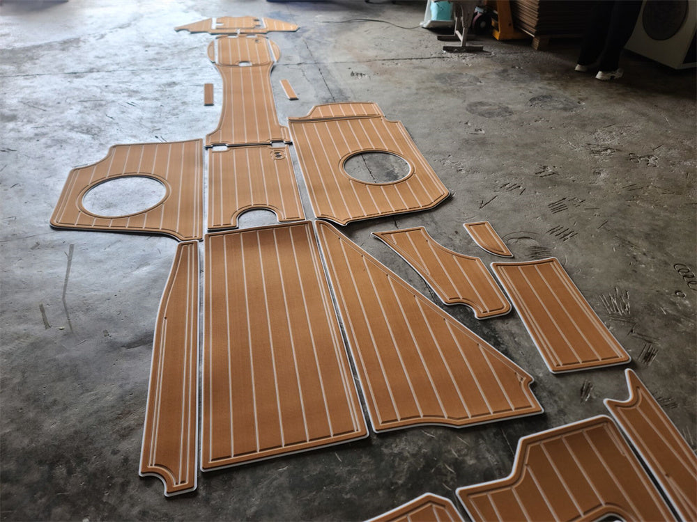 2008 Chaparral 264 Sunesta Swim Platform Cockpit Boat EVA Teak Deck Floor Pad SeaDek MarineMat Style Self Adhesive