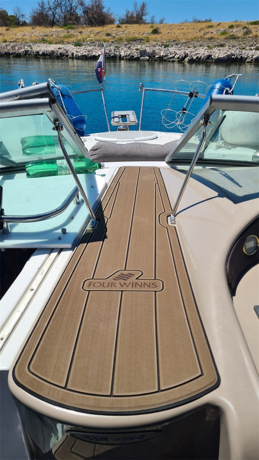 2005 Four Winns Vista 248 Cabin Steps Boat EVA Faux Foam Teak Deck Floor Pad Mat SeaDek MarineMat Gatorstep Style Self Adhesive