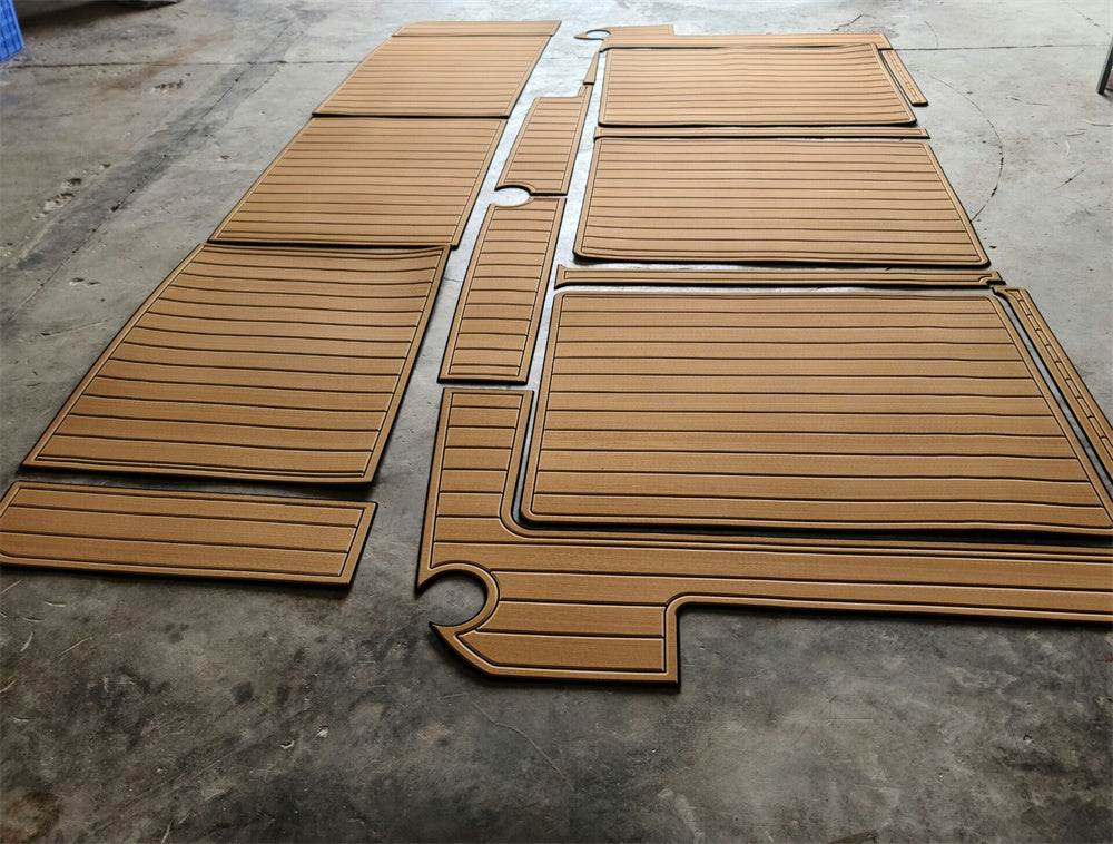 1987 Bayliner 4550 Swim Platform Cockpit Boat EVA Foam Teak Deck Floor Pad Mat SeaDek MarineMat Gatorstep Style Self Adhesive