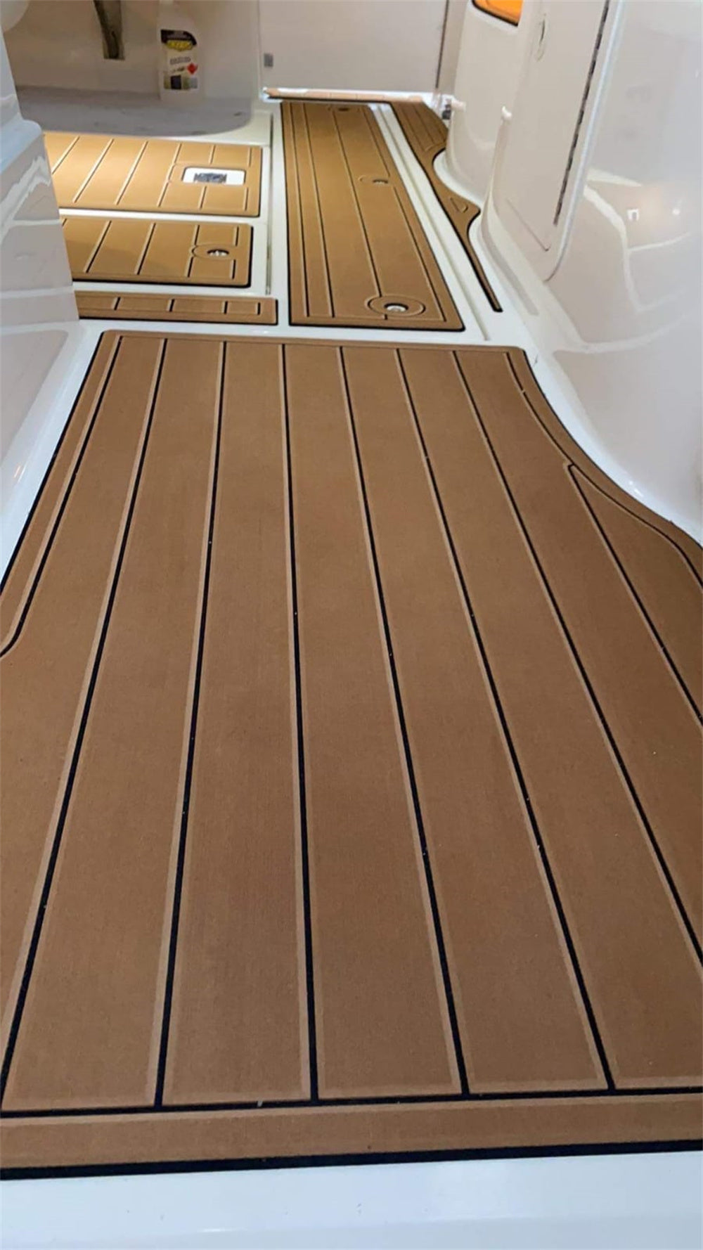 2000 Cruiser Yachts 3075 Express Swim Platform Cockpit Pad Boat EVA Teak Floor SeaDek MarineMat Gatorstep Style Self Adhesive