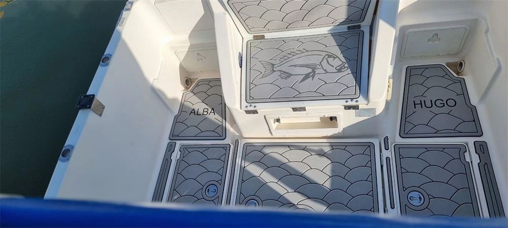 2009 Shiren 23 Cockpit Floor Mat Boat EVA Foam Foam Teak Deck Floor Pad Flooring
