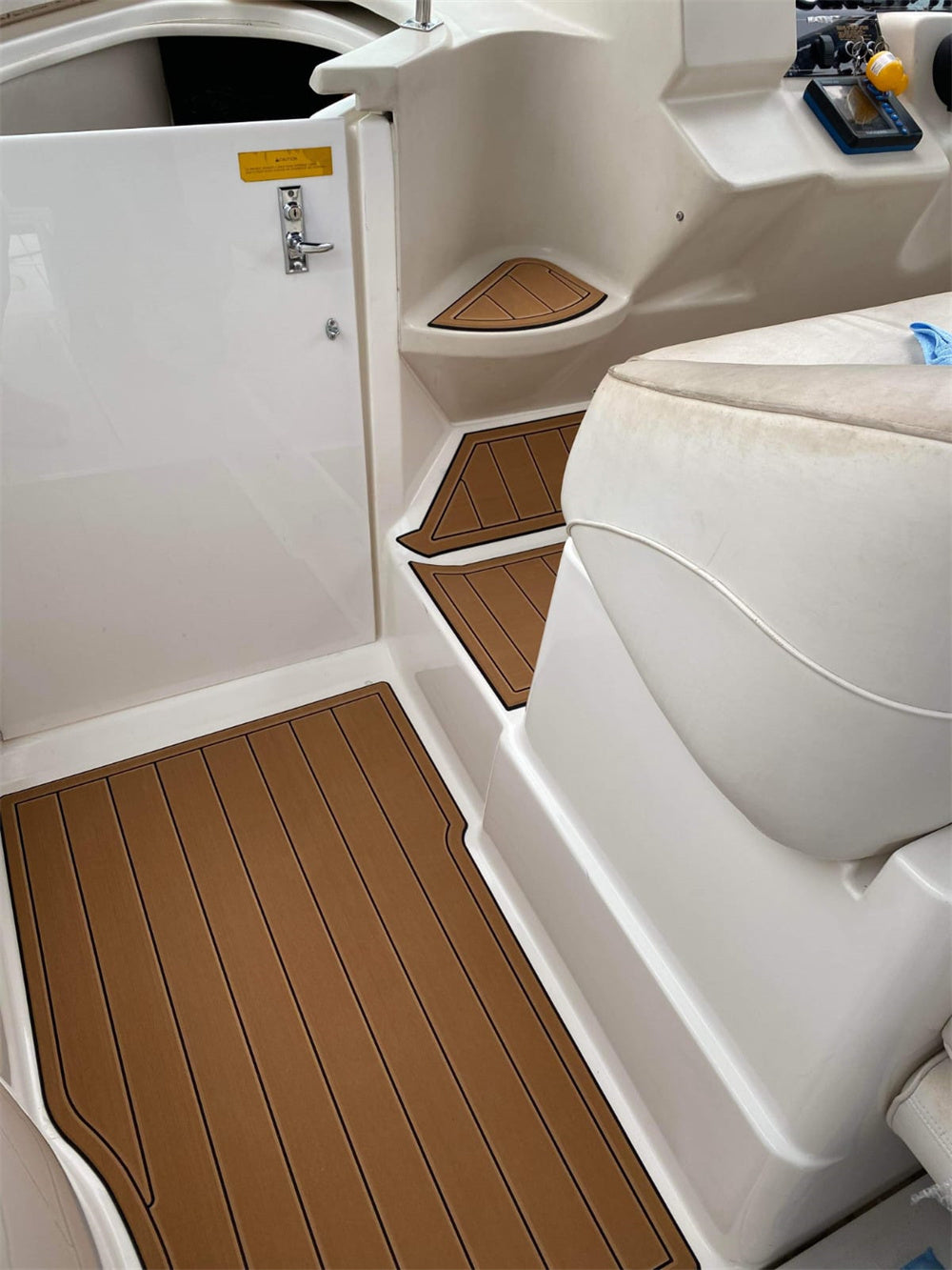 2000 Cruiser Yachts 3075 Express Swim Platform Cockpit Pad Boat EVA Teak Floor SeaDek MarineMat Gatorstep Style Self Adhesive