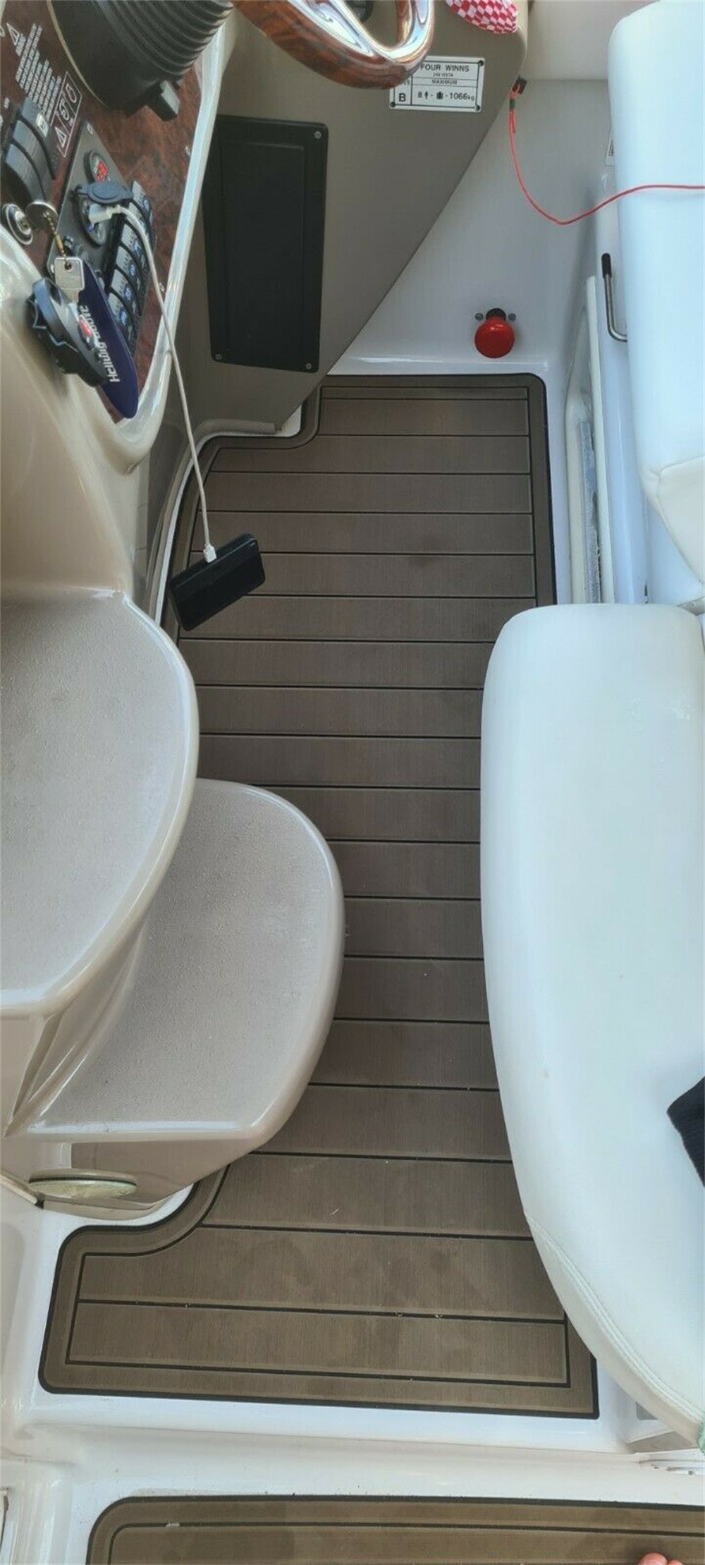 2004 Four Winns 248 Vista Swim Platform Cockpit Bow Pad Boat EVA Foam Faux Teak Deck Floor Mat SeaDek MarineMat Style Self Adhesive