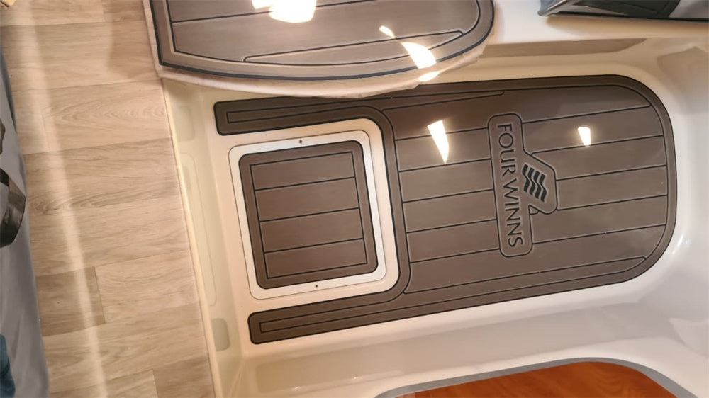 2005 Four Winns Vista 248 Cabin Steps Boat EVA Faux Foam Teak Deck Floor Pad Mat SeaDek MarineMat Gatorstep Style Self Adhesive