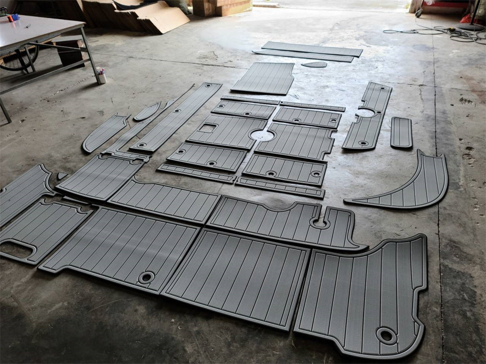 2000 Cruiser Yachts 3075 Express Swim Platform Cockpit Pad Boat EVA Teak Floor SeaDek MarineMat Gatorstep Style Self Adhesive