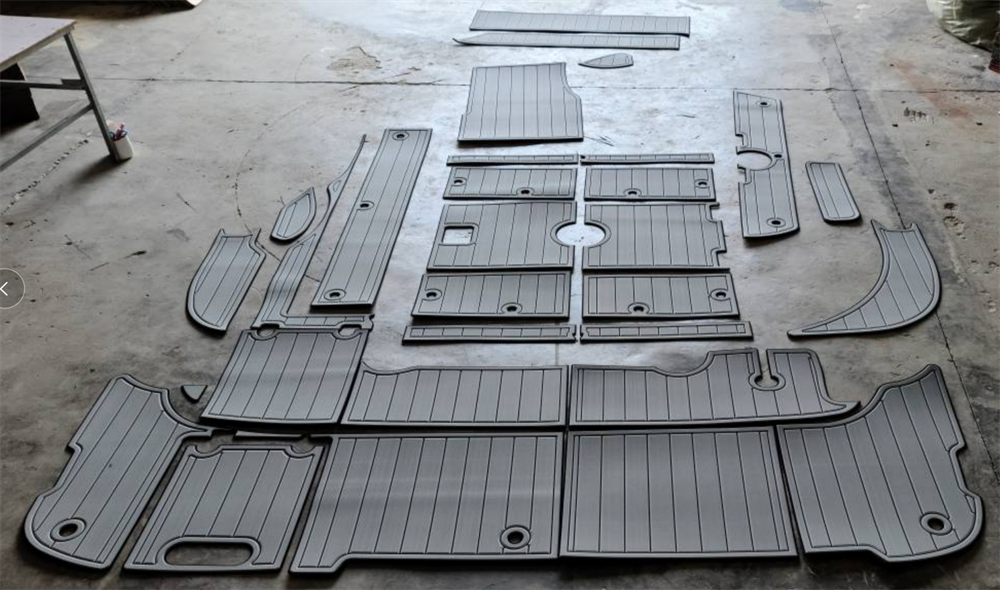 2000 Cruiser Yachts 3075 Express Swim Platform Cockpit Pad Boat EVA Teak Floor SeaDek MarineMat Gatorstep Style Self Adhesive