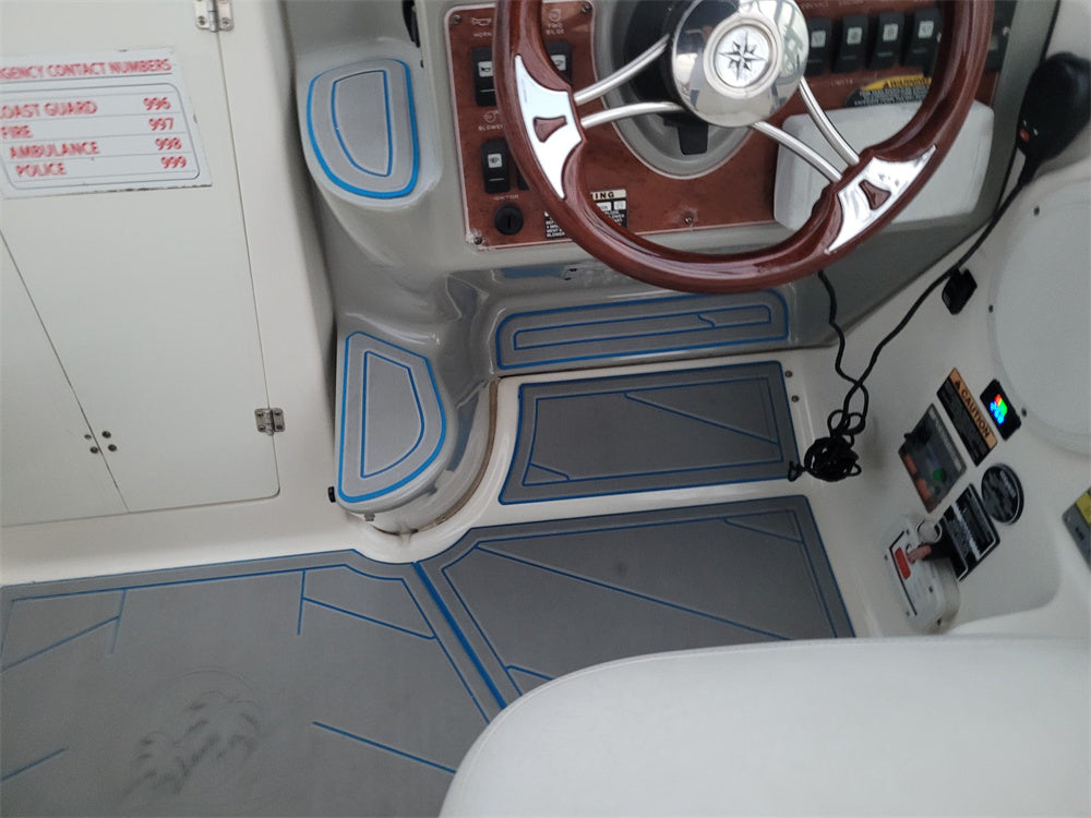 2003 Bayliner 245 SB Swim Platform Cockpit Boat EVA Foam Teak Deck Floor Pad Mat SeaDek MarineMat Gatorstep Style Self Adhesive