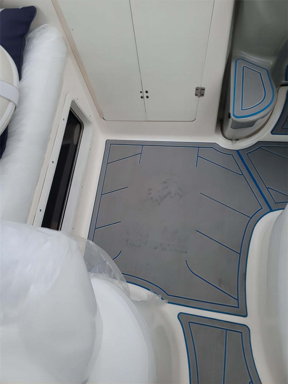 2003 Bayliner 245 SB Swim Platform Cockpit Boat EVA Foam Teak Deck Floor Pad Mat SeaDek MarineMat Gatorstep Style Self Adhesive