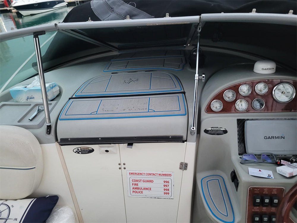 2003 Bayliner 245 SB Swim Platform Cockpit Boat EVA Foam Teak Deck Floor Pad Mat SeaDek MarineMat Gatorstep Style Self Adhesive