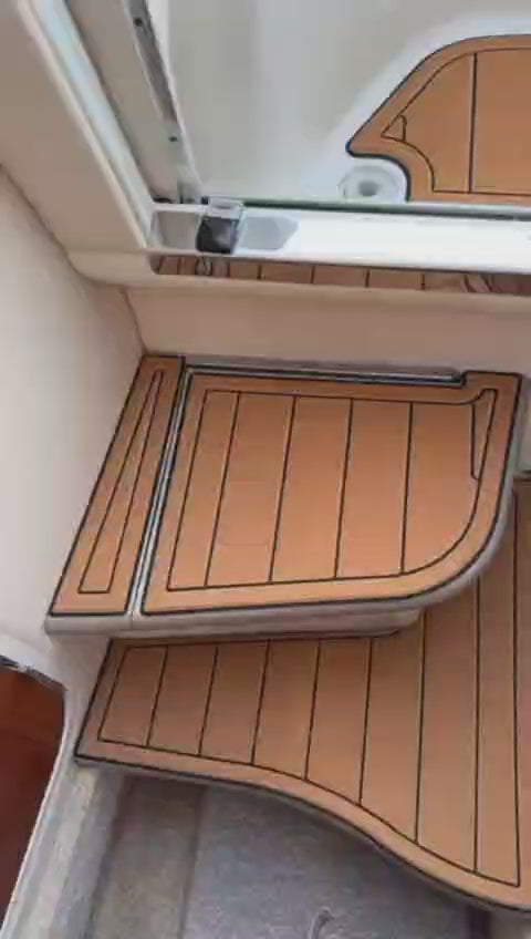 2014-2017 AXIS T22 Swim Platform Cockpit Pad Boat EVA Foam Teak Deck Floor Mat SeaDek MarineMat Style Self Adhesive