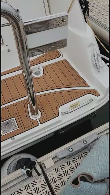 2008 Sea Ray Sundancer 335 Swim Platform Cockpit Pad Boat EVA Foam Teak Floor